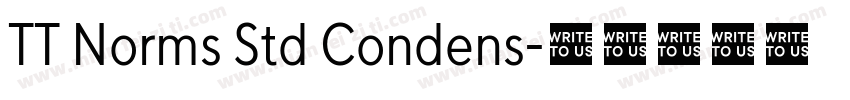TT Norms Std Condens字体转换